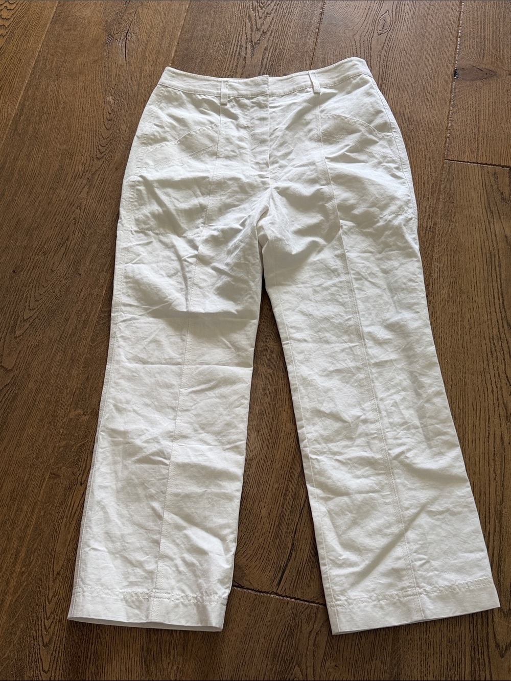 Rebecca Taylor‎ White Linen Pants 6